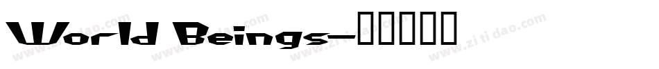 World Beings字体转换